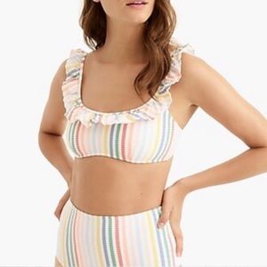 NWT JCrew seersucker high waist RARE swim bottoms